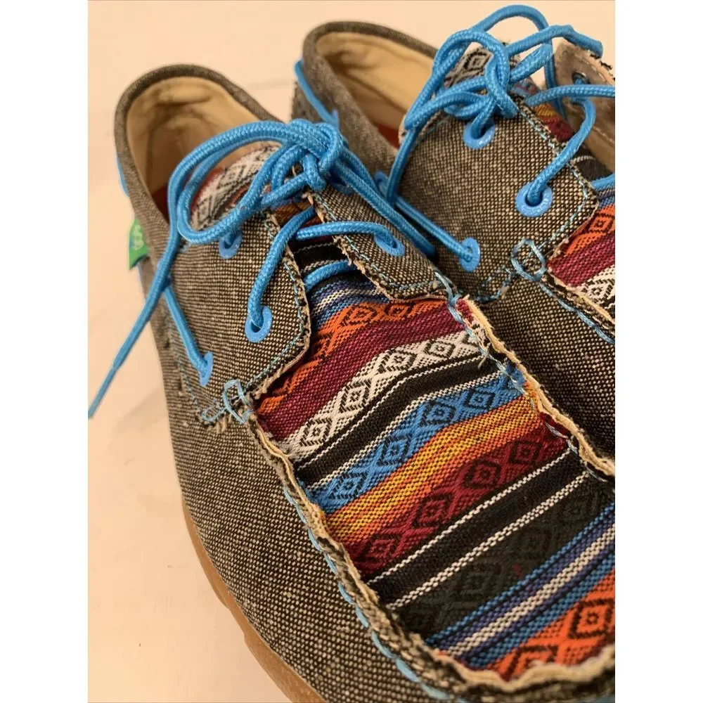 TWISTED X‎  New Women's Size 9 .5 M Moc Toe Lace Up Boat Shoes Sneaker Loafer